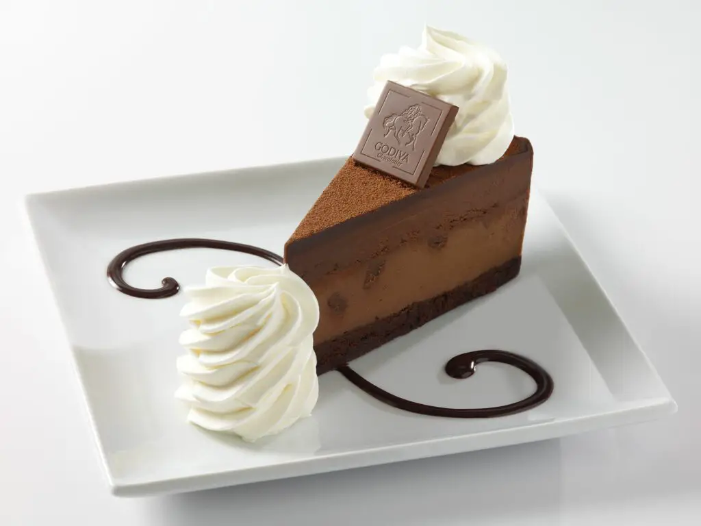 Godiva Chocolate Cheesecake at Cheesecake Factory