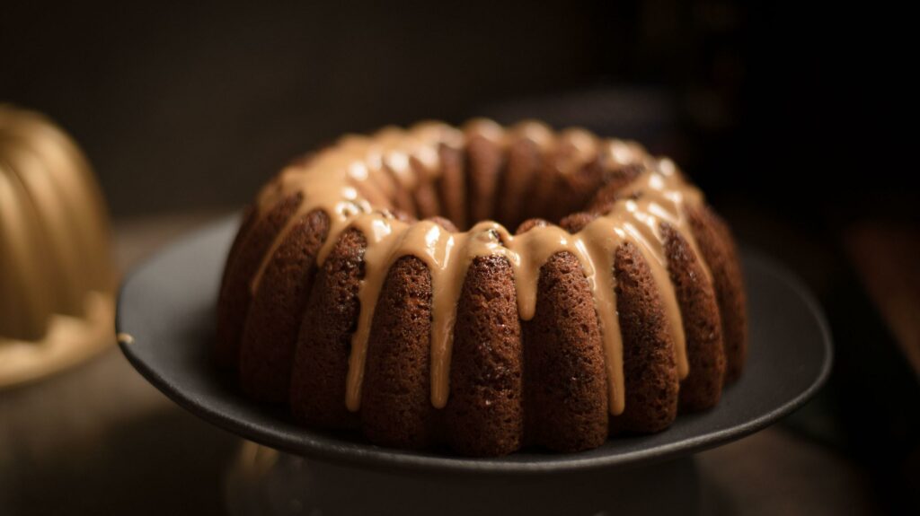 This coconut and Ethiopian coffee cake is tasty.