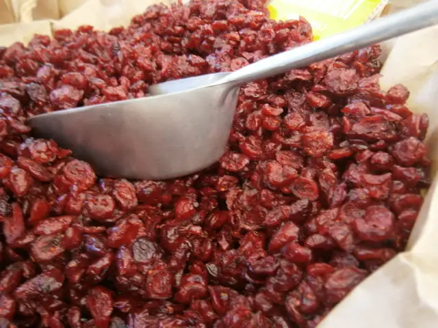 Dried cranberries are a favorite of chefs